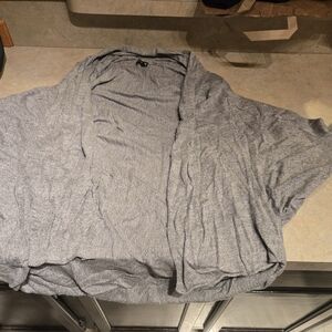 Express Heather Gray Knit Cardigan